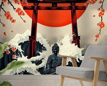 Example of the artwork in a room