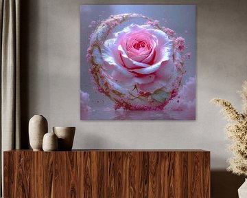 Heavenly blossom in the rose halo