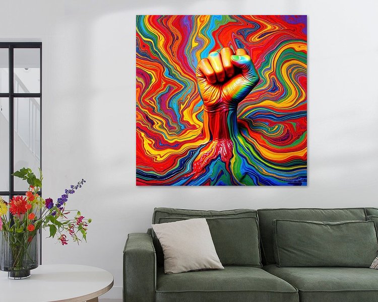 Example of the artwork in a room