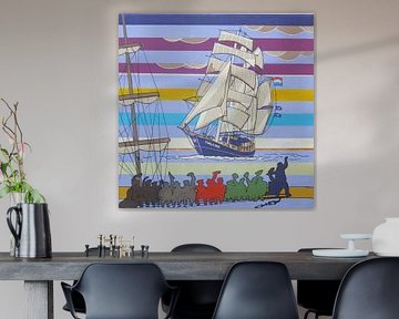 Thalassa. L'école en mer. Harlingen comme lieu de tournage sur Peter JM Visser