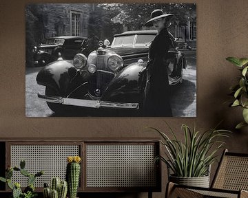 The lady with the black convertible by Skyfall