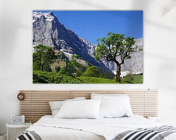 Großer Ahornboden in the Eng near Hinterriß - impressive alpine landscape in the Karwendel. Buy a mural or canvas now and experience an idyllic mountain landscape. by Miriam Schwarzfischer Fotografie