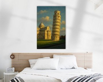 Pisa im warmen Licht - Der schiefe Turm zur goldenen Stunde von Travel Shop