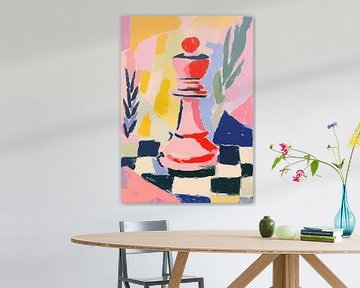 La reine abstraite des échecs sur Niklas Maximilian