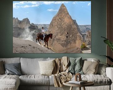 Cavaliers dans la campagne de Cappadoce sur Tilo Grellmann