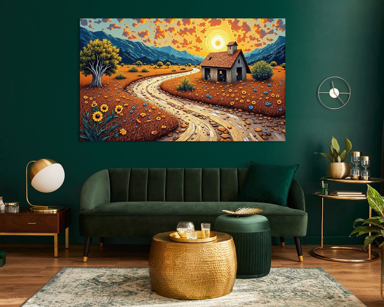 Example of the artwork in a room