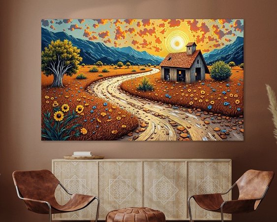 Example of the artwork in a room