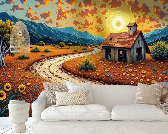 Example of the artwork in a room