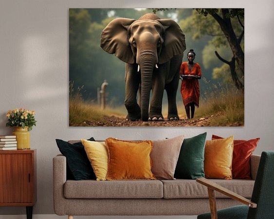 Example of the artwork in a room