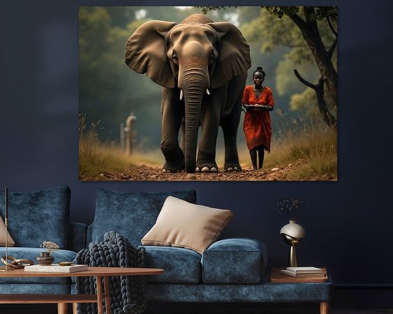 Example of the artwork in a room