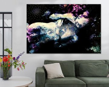 Eine Frau verschwindet von Fotokompost von Lichtgestalt