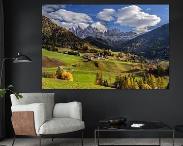 Automne dans le Villnößtal Tyrol du Sud sur Achim Thomae Photography