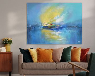 Abstrakte Meereslandschaft - Dämmerungsreflexionen von Marina Kozyr