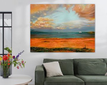 Landscape - Shore at Sunset by Marina Kozyr