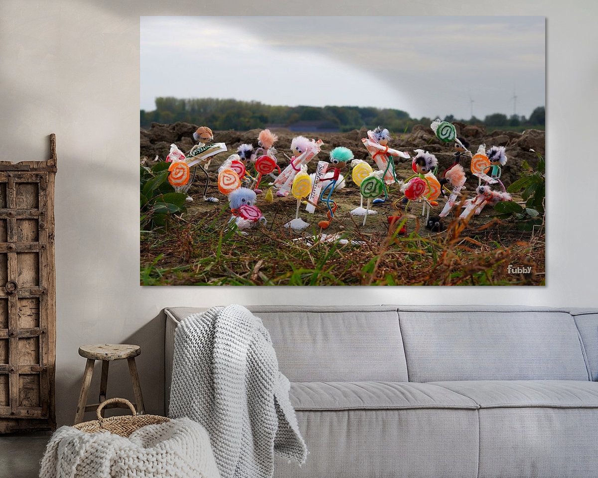 Example of the artwork in a room
