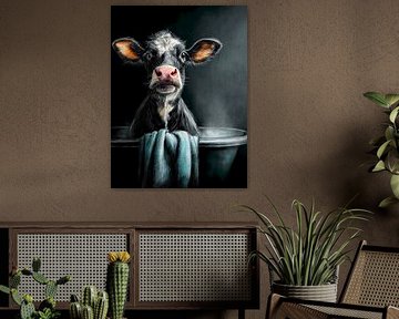 Vache prenant un bain sur JBJart Justyna Jaszke