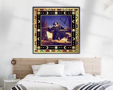 S.F. geremasterde versie van Astronoom Copernicus, of Gesprekken met God door Jan Matejko van Silver Fox Art Decor