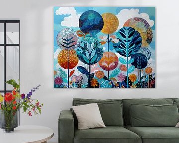 Joyful Blooms and Trees Together by Flower Studio