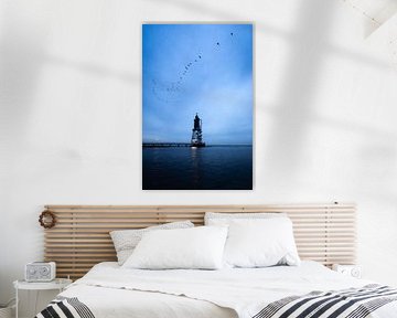 Leuchtturm Obereversand an der Nordsee von Nils Steiner
