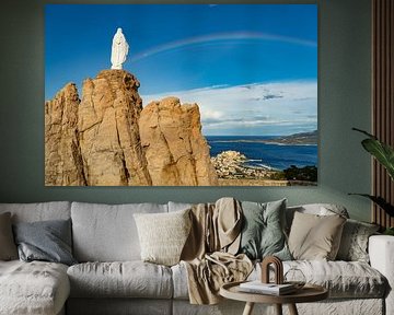 Madonna avec arc-en-ciel sur Peter Schickert