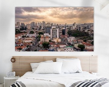 Coucher de soleil São Paulo Brésil sur Sonny Vermeer