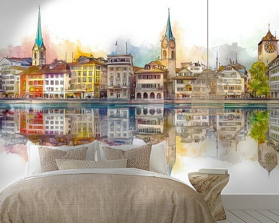 Example of the artwork in a room