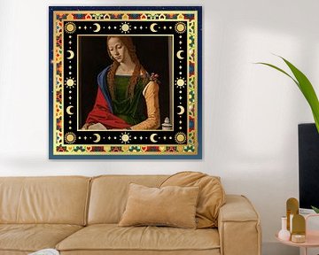 S.F. Neu bearbeitete Fassung der Heiligen Maria Magdalena von Piero di Cosimo von Silver Fox Art Decor