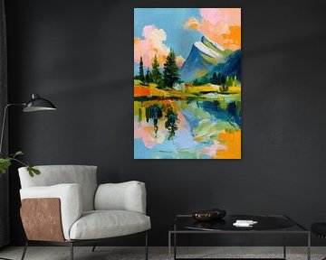 Berglandschap in het zonlicht van Niklas Maximilian