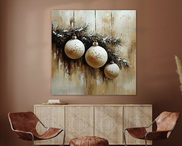 Boules de Noël | Boules de Noël festives en or