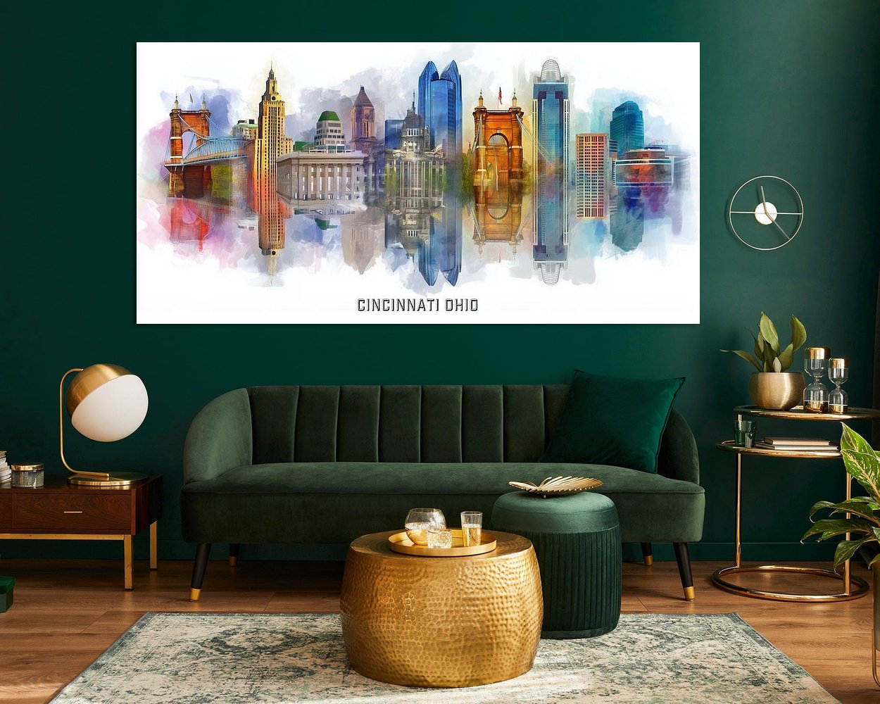 Example of the artwork in a room