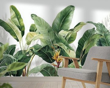 Tropische Bladeren Botanische Frisse Groencompositie