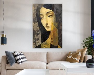 Femme avec boucle d'oreille