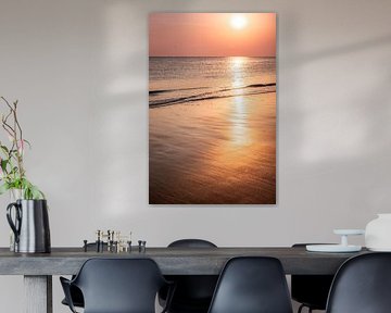 Coucher de soleil sur l'île de Stil Strand