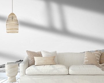 Beach Dune Line in Silent Black and White Contrast