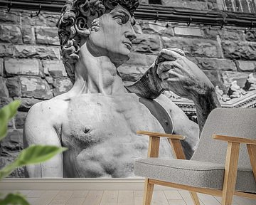 Italy in square black and white, Florence by Teun Ruijters