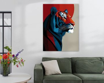 Tiger - Stylish animal silhouette collection, by Ariadna de Raadt-Goldberg