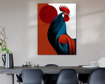 Rooster - Stylish animal silhouette collection, by Ariadna de Raadt-Goldberg