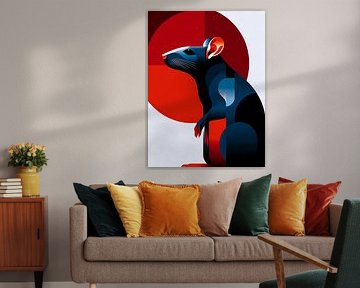 Rat - Stylish animal silhouette collection, by Ariadna de Raadt-Goldberg