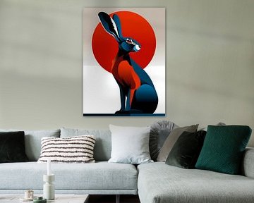 Rabbit - Stylish animal silhouette collection, by Ariadna de Raadt-Goldberg