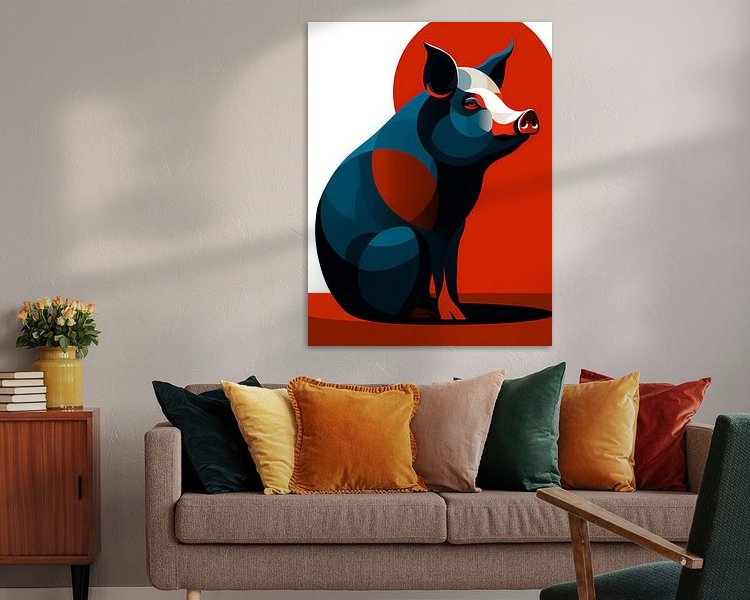 Example of the artwork in a room