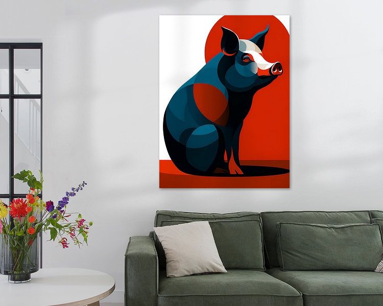 Example of the artwork in a room