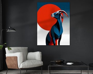 Goat - Stylish animal silhouette collection, by Ariadna de Raadt-Goldberg