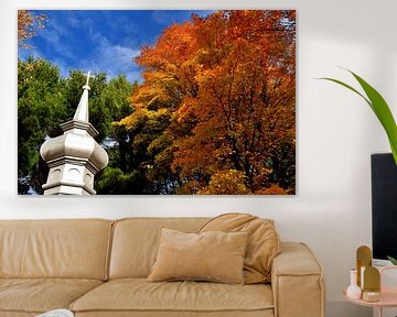 Le parc du musée à l'automne