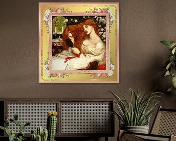 S.F. Second Remastered Version of Lady Lilith by Dante Gabriel Rossetti by Silver Fox Art Decor