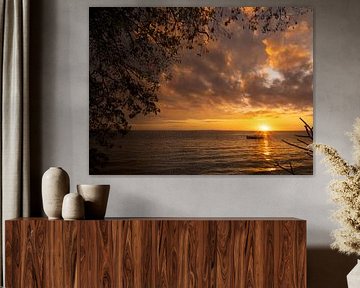 Lever de soleil, nez en l'air