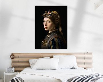 Fille sans perle sur Ingrid van der Meer