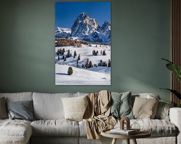 Sommet du Langkofel vue panoramique Alpe de Siusi Tyrol du Sud sur Achim Thomae Photography