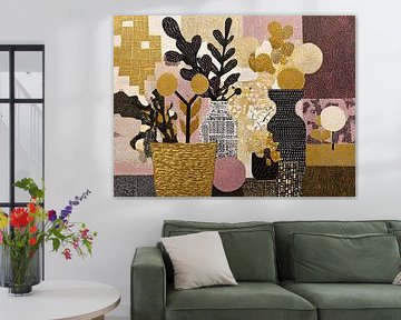 Bloemen Vaas | Contemporary Vase Delight van Blikvanger Schilderijen