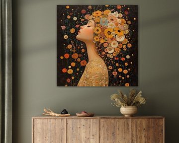 Bloemen | Kleurrijke Bloemen Hoofdtooi van Blikvanger Schilderijen