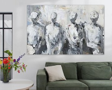 Figures abstraites en gris